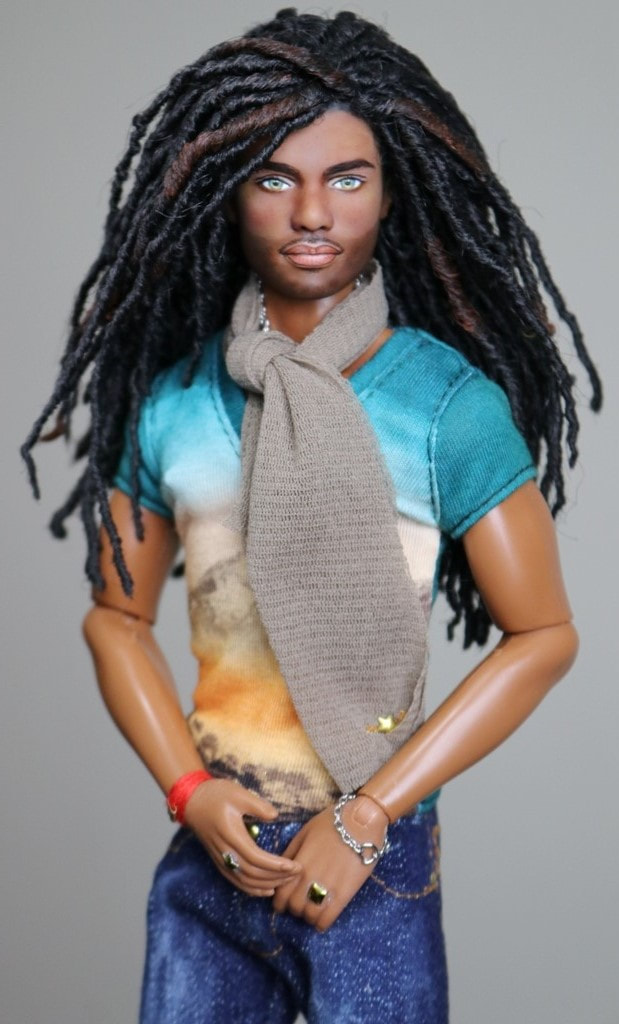 black ken doll with dreads